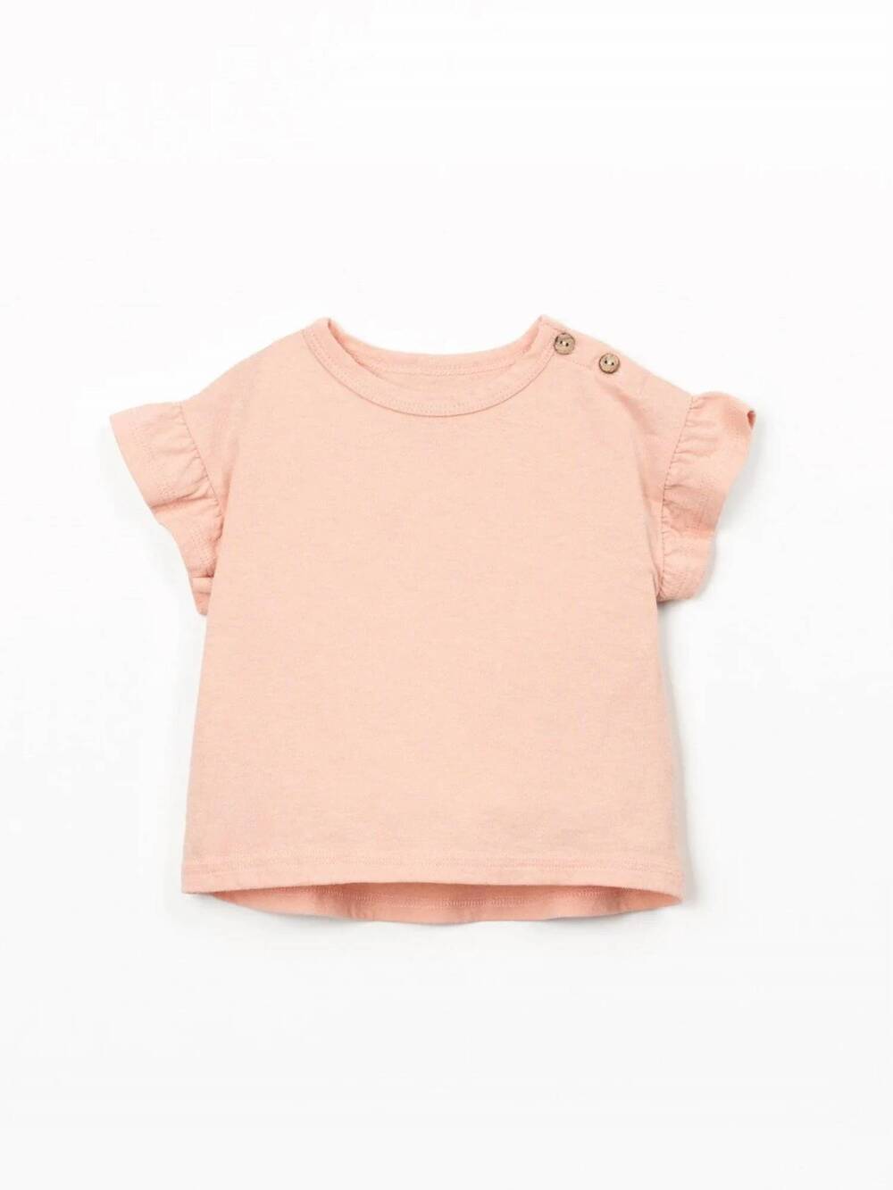 NEW PLAY UP girl's jersey flutter t-shirt in salmon
